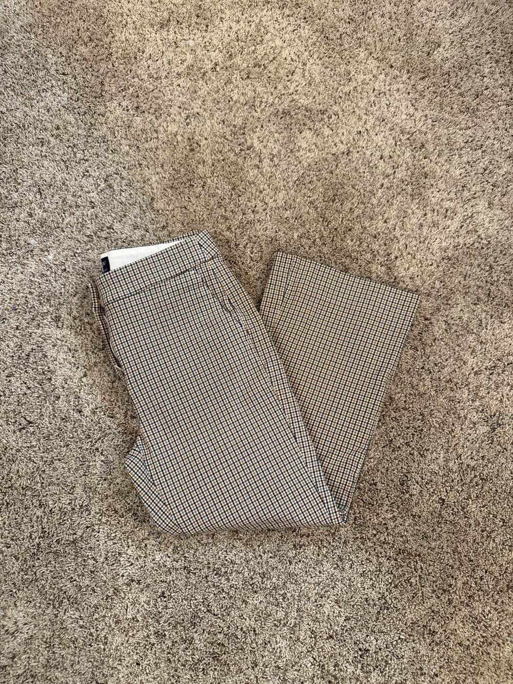 J.Crew Kelsey Pant in Houndstooth Plaid Checked Flare Trousers